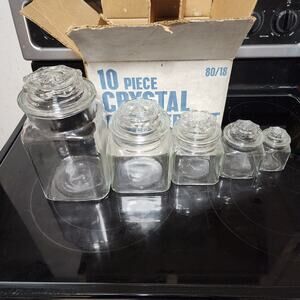 Ravenscroft 10pc Crystal Canister Set